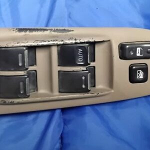 OEM 1997-2001 Toyota Camry driver master power window switch top view in tan bezel