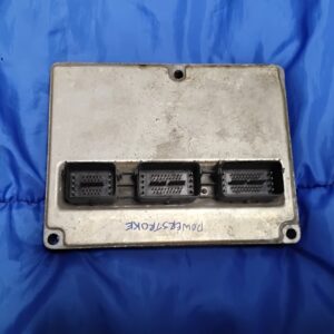 OEM Ford 6.4 Powerstroke engine control module ECM front view showing 3 wiring connector header sockets