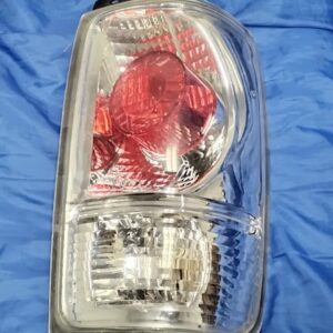 Front view of 1997-2002 Ford Expedition passenger side Euro clear chrome tail light assembly